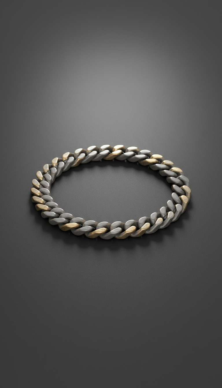 Stone Mist Curb Chain Bracelet