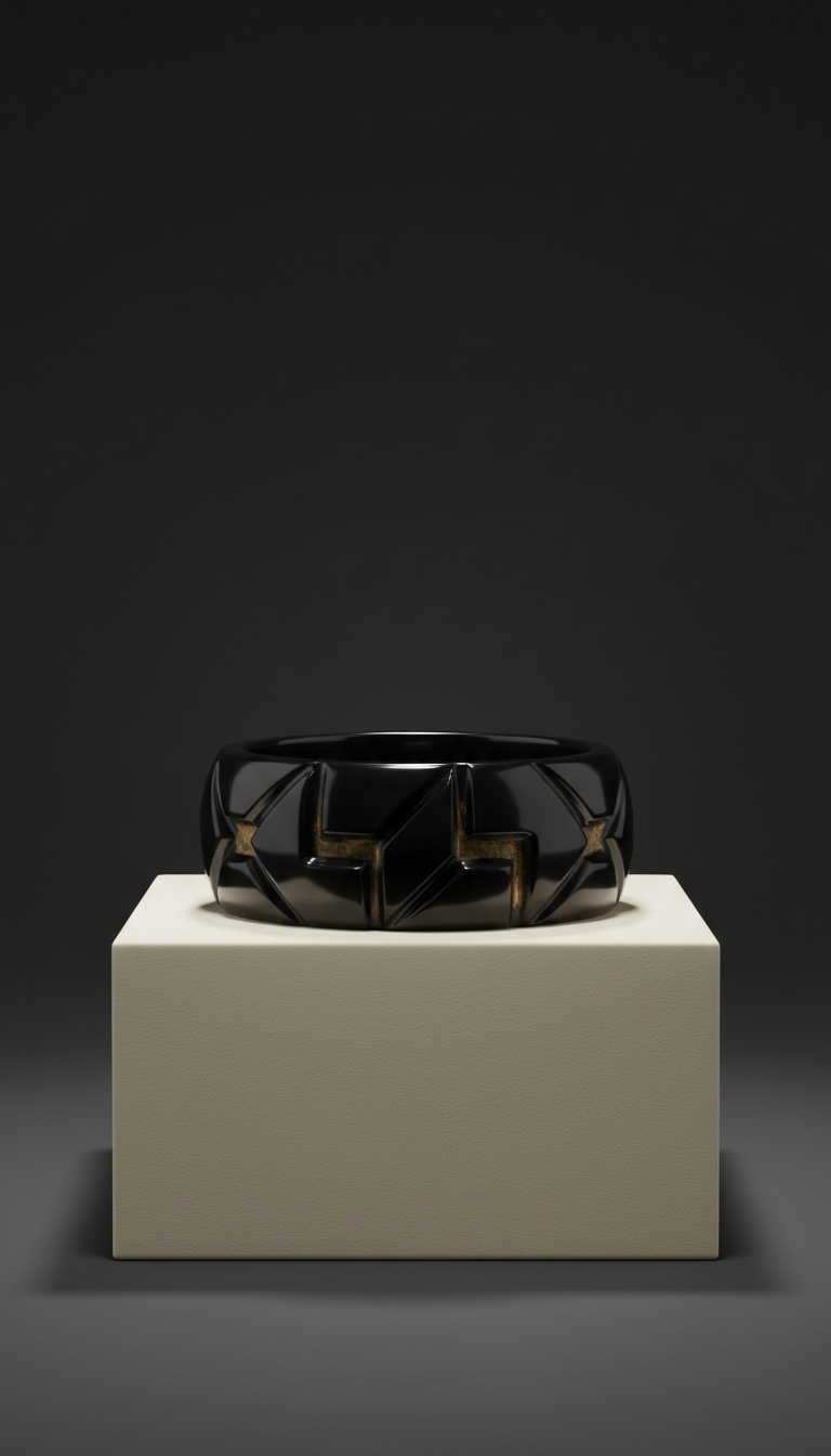 Sculpted Onyx Bracelet