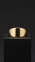 Polished Gold Signet Ring
